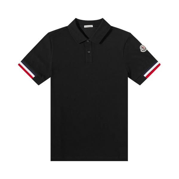 Moncler Logo Patch Short-Sleeve Polo Shirt "Black"