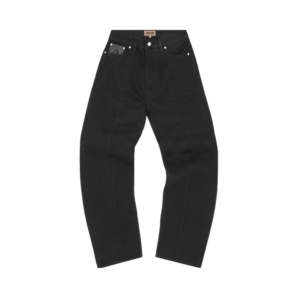 Corteiz C-Star Stitch-Down Jeans "Triple Black"