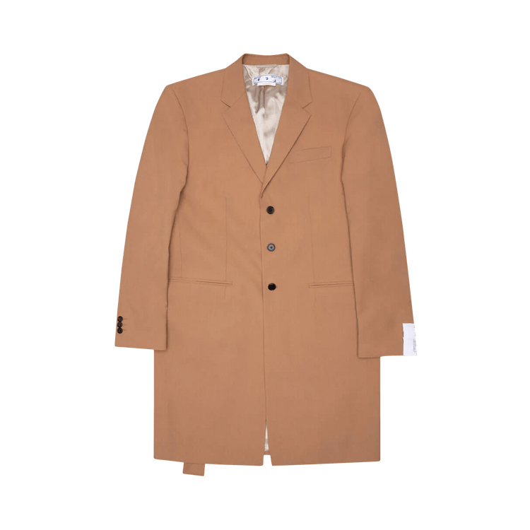 Off-White Relaxed Long Jacket "Camel"