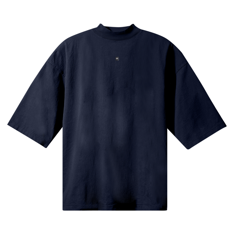 Yeezy Gap Engineered by Balenciaga Logo 3/4 Sleeve Tee "Blue"