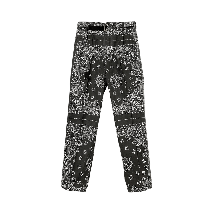 Sacai Bandana Print Pants "Black"