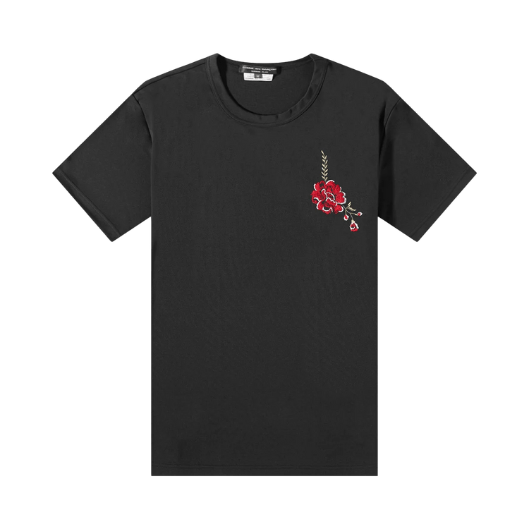Comme des Garçons Homme Plus Jersey Embroidery Pattern D T-Shirt "Black"