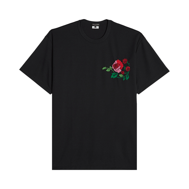 Comme des Garçons Homme Plus Jersey Embroidery Pattern B T-Shirt "Black"