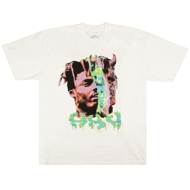 Vlone x Juice WRLD Acid T-Shirt "White"