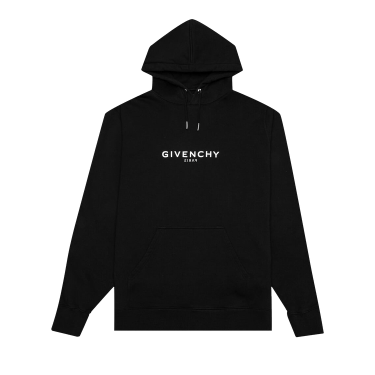 Givenchy Classic Fit Hoodie With Reverse Print "Black"
