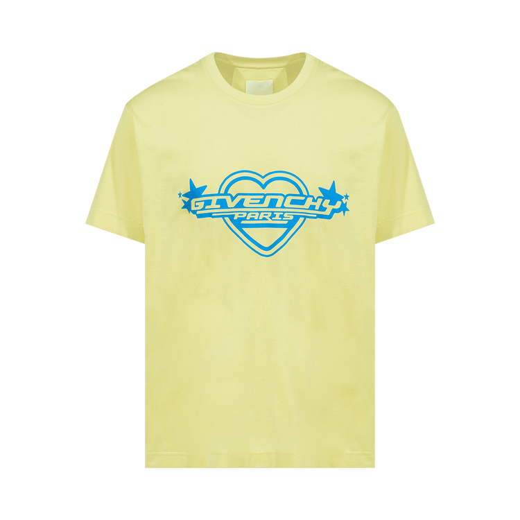 Givenchy Classic Fit Print T-Shirt "Acid Yellow"