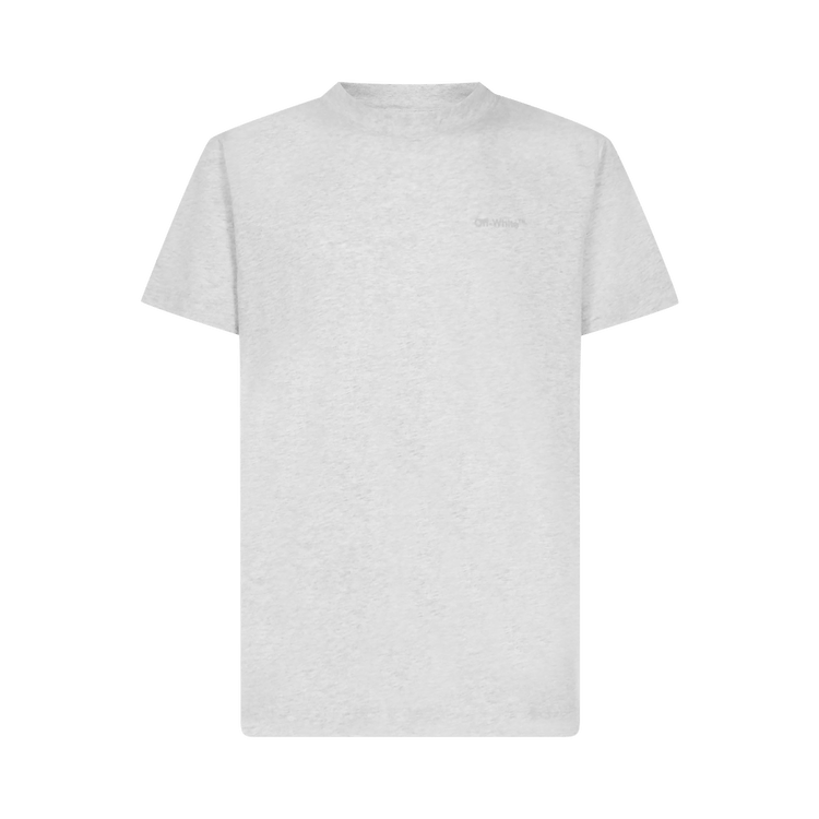 Off-White Diag Tab Slim Tee "Melange Grey"