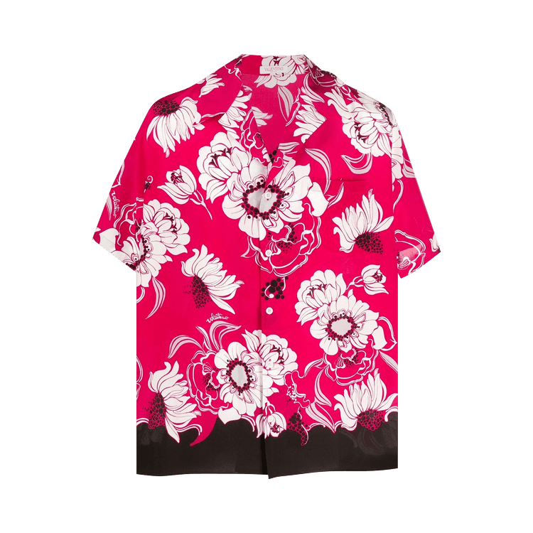 Valentino Silk Bowling Shirt "Pink"