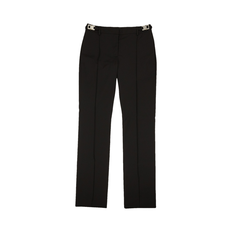1017 ALYX 9SM Double Buckle Pintuck Straight Leg Trousers "Black"