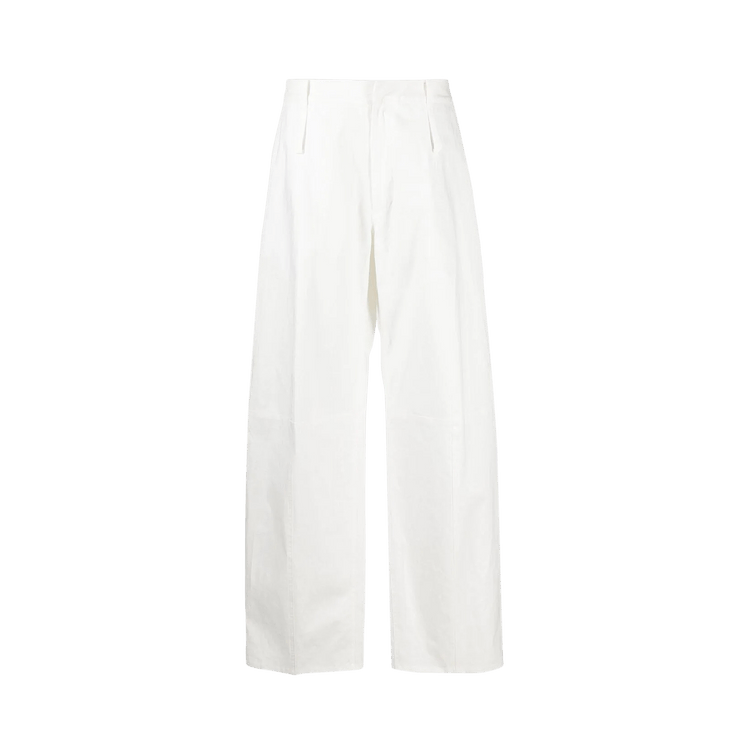 Ambush High Waist Tapered Pants "White"