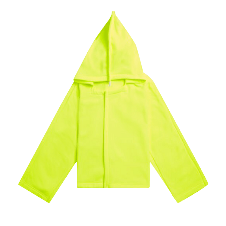 Comme des Garçons Cropped Hoodie "Fluorescent Yellow"