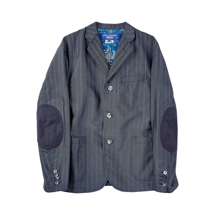 Junya Watanabe Quilted Panel Single-Breasted Jacket "Multicolor"
