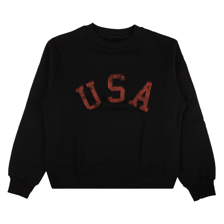 424 USA Crewneck Sweatshirt "Black/Red"