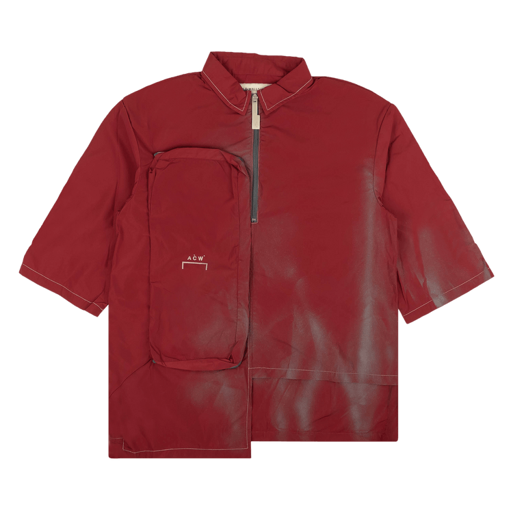 424 Half Zip Short-Sleeve Shirt "Red"