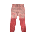 424 Dip American Flag Straight Fit Jeans "Red"