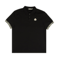 Moncler Logo Patch Short-Sleeve Polo "Black"