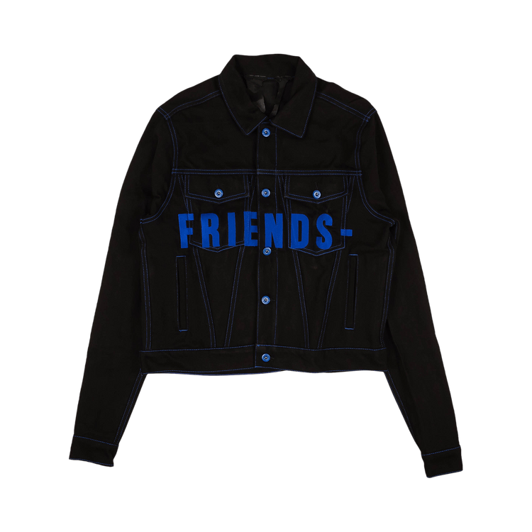 Vlone Friends Embroidered V Graphic Jacket "Blue"