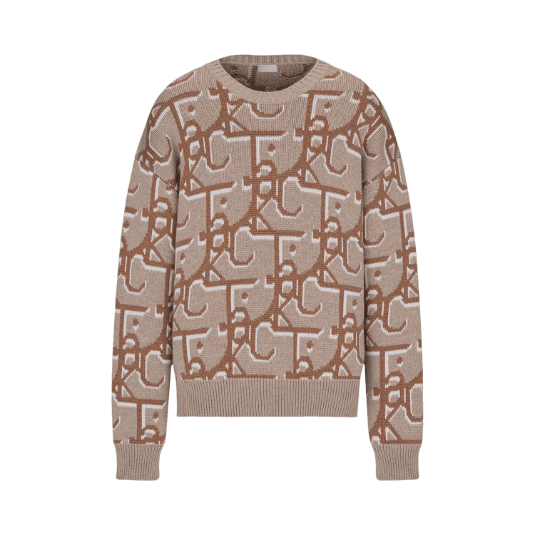 Dior x Cactus Jack Oversized Sweater "Beige/Brown"