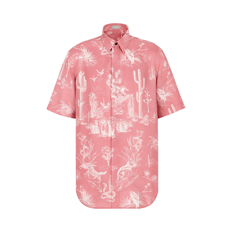 Dior x Cactus Jack Oversized Short-Sleeve Shirt "Pink"