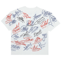 Vintage Paris Saint-Germain 1990's Signature All Over Print T-Shirt 'White'