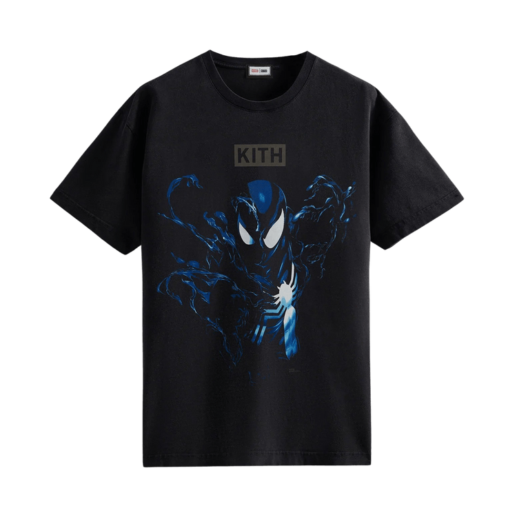 Kith For Spider-Man Black Suit Vintage Tee "Black"