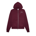 Rhude Zip Up Hoodie "Maroon"