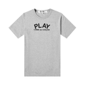 Comme des Garçons PLAY Back Logo Heart Tee "Grey"