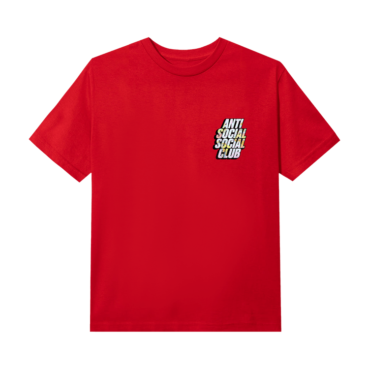 Anti Social Social Club Drop A Pin Tee "Red"