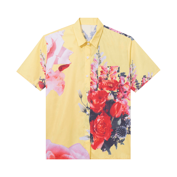 Anti Social Social Club Summers Over Button up "Yellow"