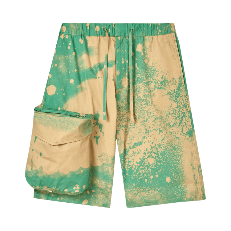 OAMC Smudge Print Cove Short "Green"