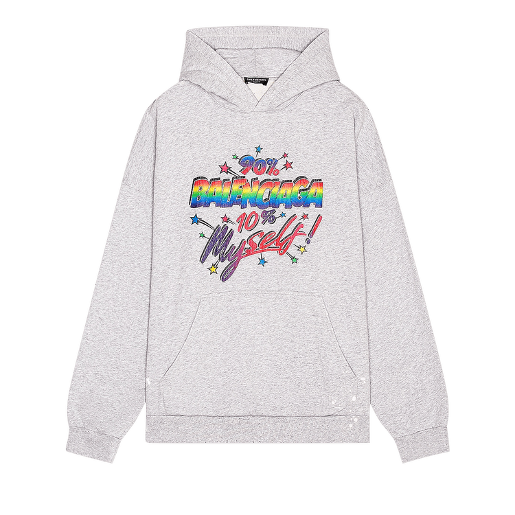Balenciaga Wide Fit Hoodie "Dark Heather Grey"