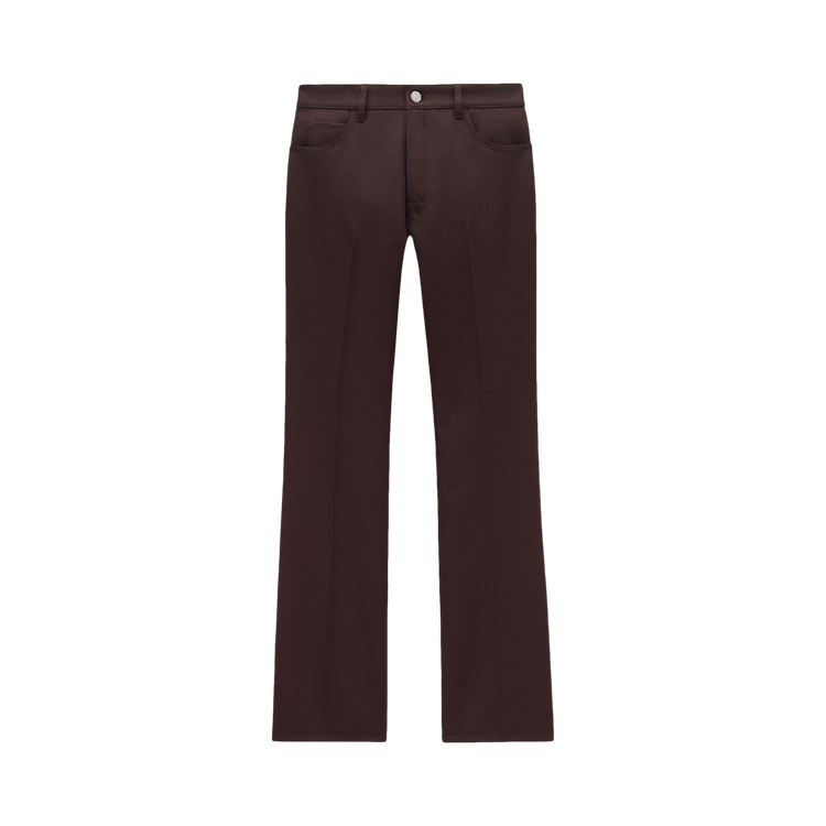 Courrèges Eco Twill Bootcut Pants "Chocolat"