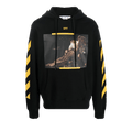 Off-White Diagonal Arrow Caravaggio St Fran Slim Hoodie "Black/White"