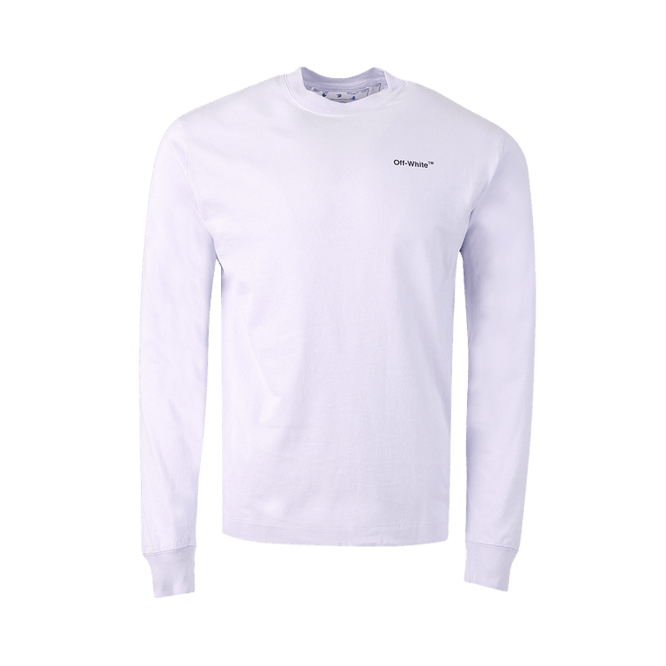 Off-White Caravaggio Arrow Skate Long-Sleeve Tee "Dusty Lilac/Black"