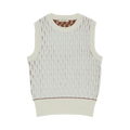 Wales Bonner Cotton Knit Legacy Tank "Ivory/Burnt Orange"