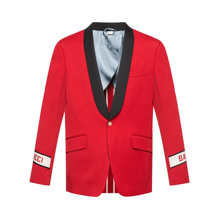 Gucci Single-Breasted Blazer "Red"