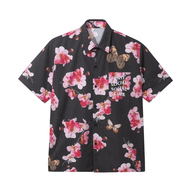 Anti Social Social Club Woody Button Up "Black"