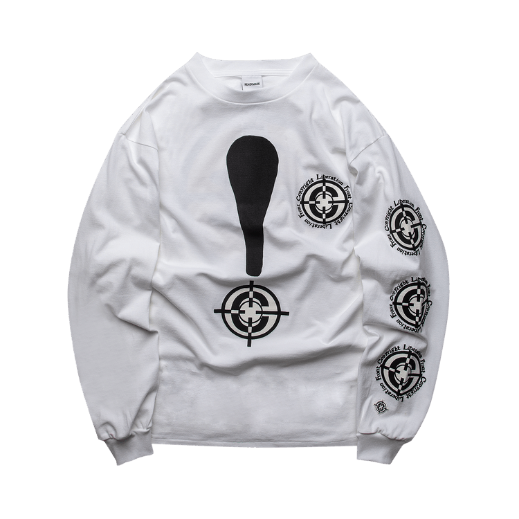 READYMADE Long-Sleeve Target Tee "White"