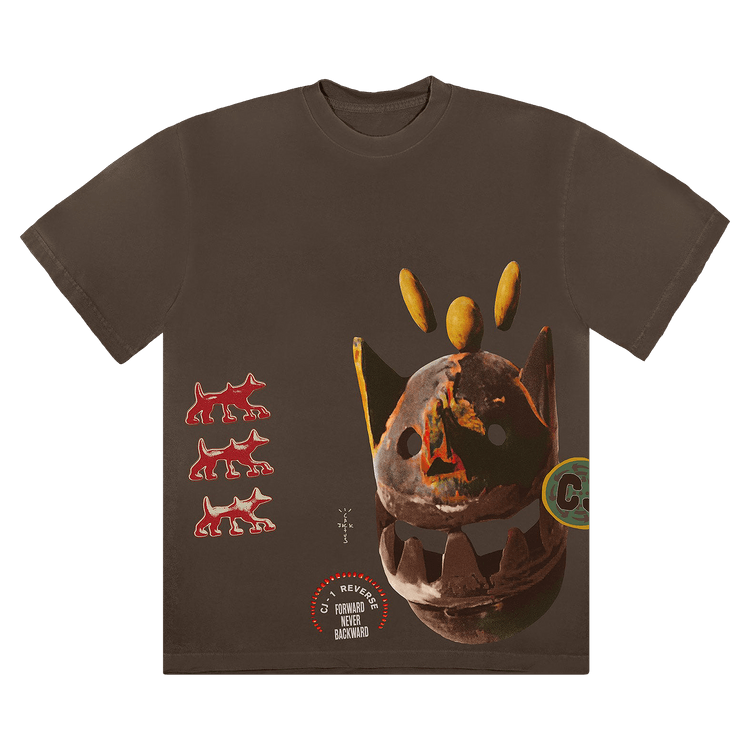 Cactus Jack by Travis Scott Never Backward Tee "Brown"