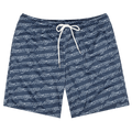 Psychworld Repeated Logo Shorts "Midnight/Light Blue"