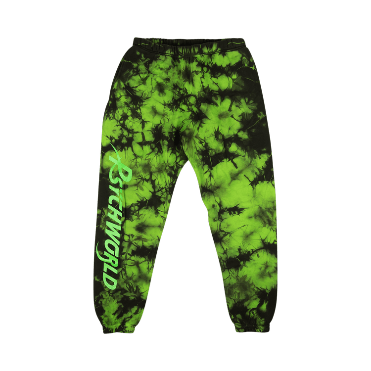 Psychworld Tie Dye Logo Sweatpants "Green"