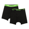 Psychworld Logo Band Boxer Shorts (2 Pack) "Black/Green"