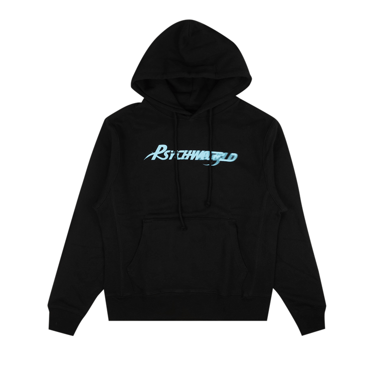 Psychworld Speed Logo Hoodie "Black/Light Blue"