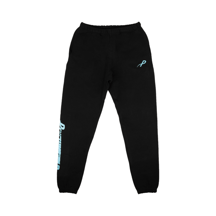 Psychworld Speed Logo Sweatpants "Black/Light Blue"