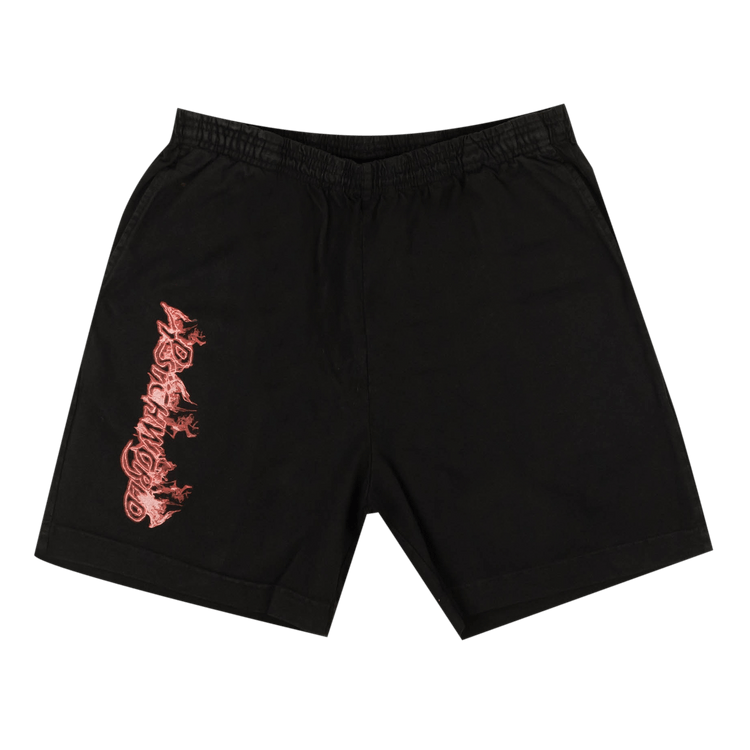 Psychworld Flame Logo Shorts "Black/Red"