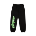 Psychworld Flame Logo Sweatpants "Black/Green"