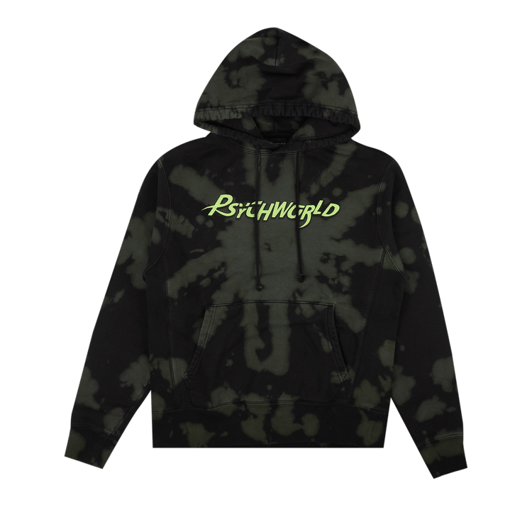 Psychworld Tie Dye Logo Sweatshirt "Dark Green"