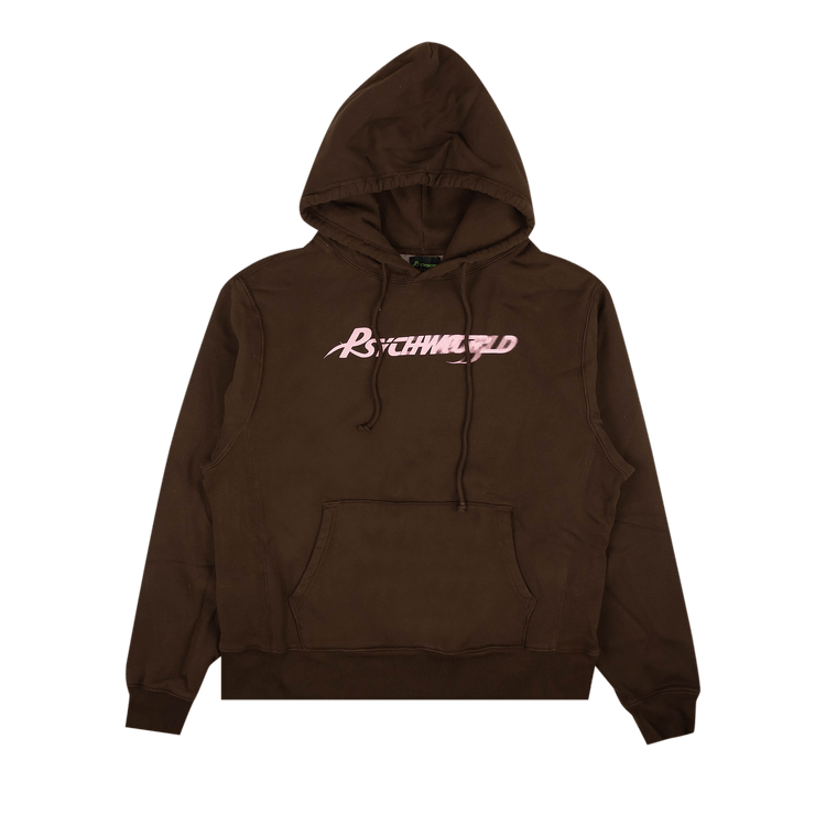 Psychworld Speed Logo Hoodie "Deep Brown/Pink"