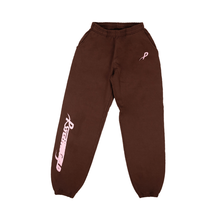 Psychworld Speed Logo Sweatpants "Warm Brown/Pink"