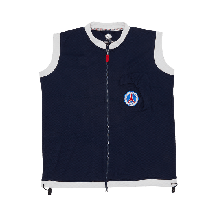 Vintage Paris Saint-Germain Logo Patch Vest "Navy"
